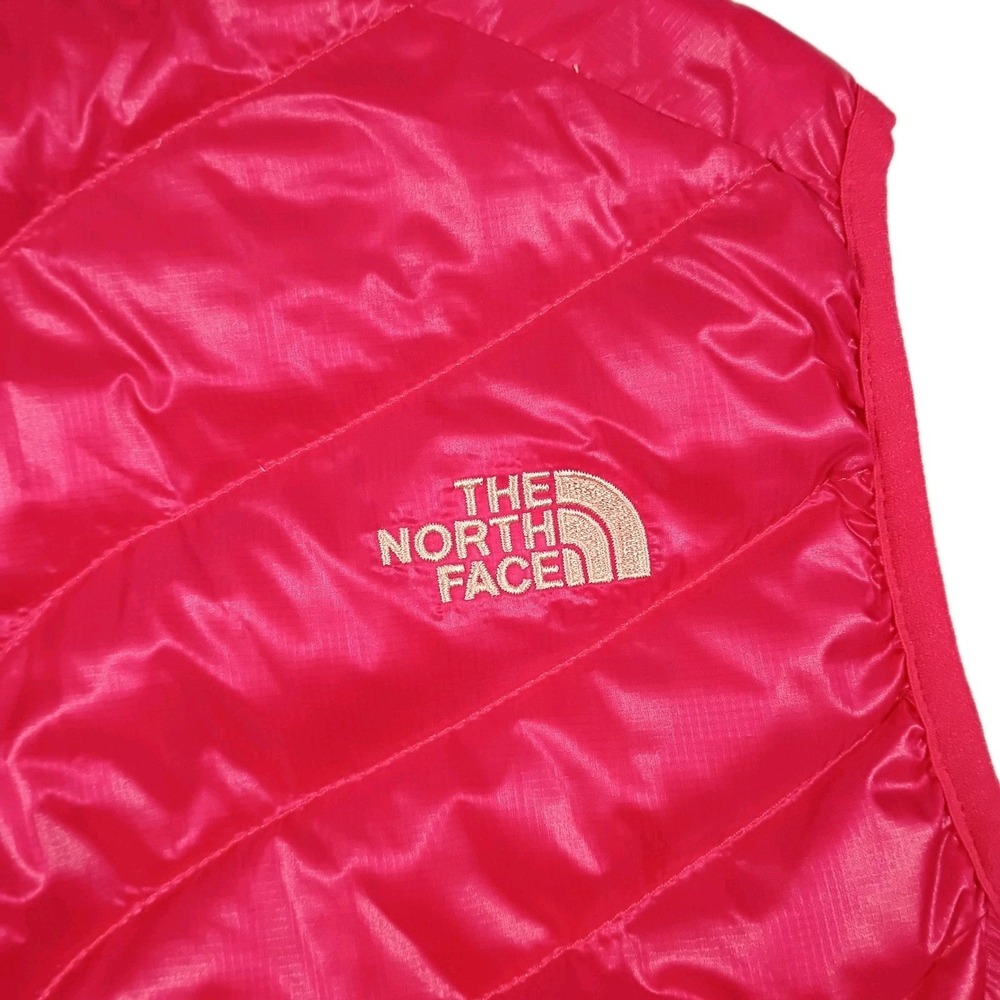 The North Face 550 Puffer Vest Goose Down  Pink Fuscia Full‎ Zip Women's Medium - Picture 12 of 15
